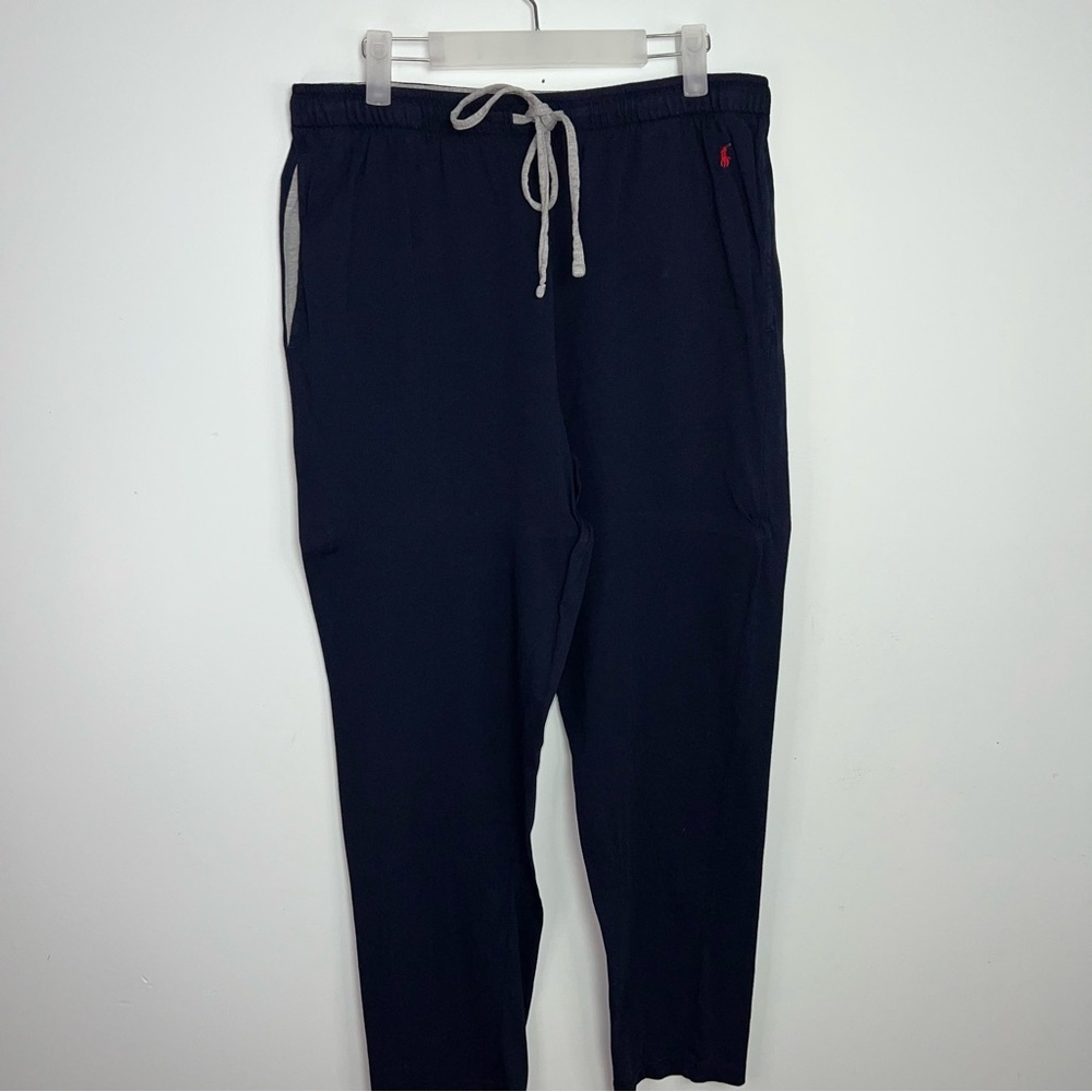 Polo by Ralph Lauren Pajama Set Gray Tee and Navy Pants Z Loungewear Sleepwear L - Picture 5 of 13